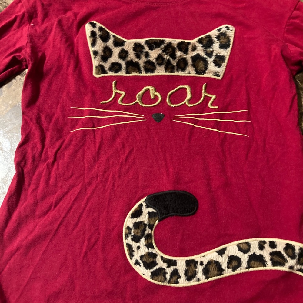 Animal print cat let us print long sleeve shirt